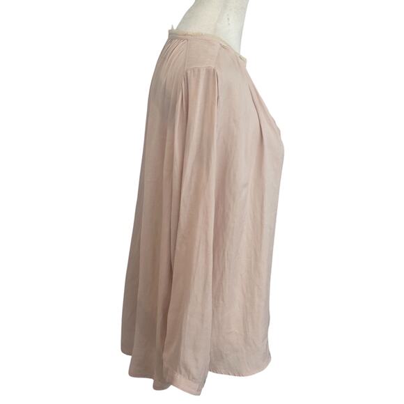 Anthropologie dRA Los Angeles Light Pink V-Neck Blouse Top Womens Size Medium - Picture 4 of 6